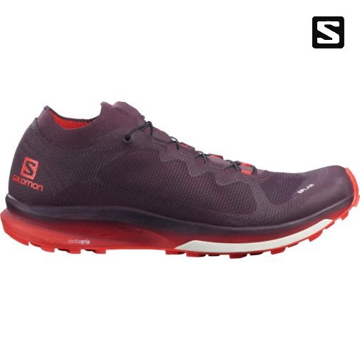 Salomon S/Lab Ultra 3 Men's Trail Running Shoes Burgundy | CA 17X94